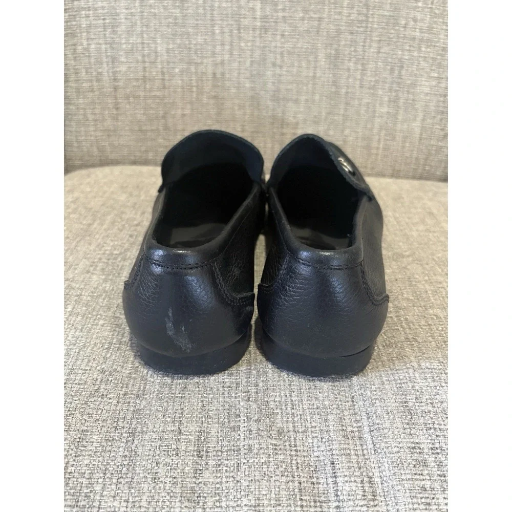 Sandrino By Sandro Moscoloni Malibu Leather Horsebit Loafers Pebbled Black 11.5D
